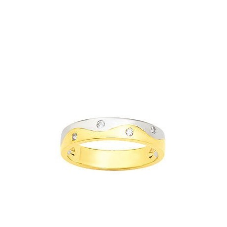 Alliance diamant et or INSOLITE