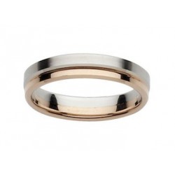 Alliance Platine 950/1000 & Or rose Pfertzel Insolite Geneve