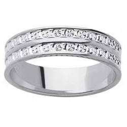 Alliance or blanc diamantée créateur Orest