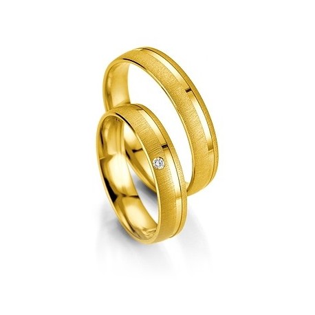 Alliance or jaune créateur Breuning 9 carats 375/1000