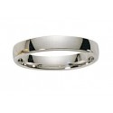 Alliance ruban bombé confort or blanc 4 mm