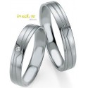Bague de Mariage duo créateur Breuning Palladium Lyon