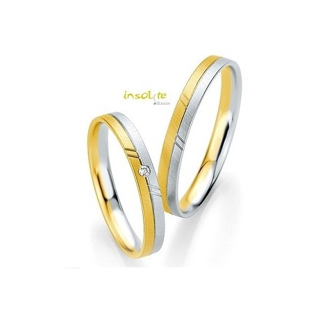 Alliance Duo or jaune de mariage Breuning Insolite Lyon Rhônes Alpes