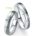 Alliance duo argent et palladium hommes