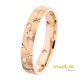 Alliance or rose fantaisie diamant Ponce