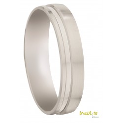 Alliance de mariage  or blanc homme Lyon