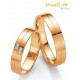 Bague Alliance de mariage or rose 14 carats 585/1000 diamants Lyon Rhônes Alpes