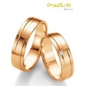 Bijou de Mariage Duo Breuning or rose diamant Lyon Geneve Annecy 