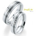 Bague Alliance Duo Argent Palladium Créateur BREUNING Lyon Rhônes Alpes