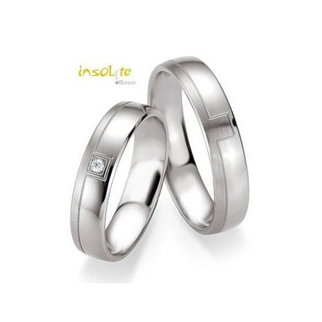 Bague duo Alliance ARGENT Breuning pour Homme  Insolite Lyon
