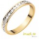 bague de mariage diamantée bicolore Insolite alliances