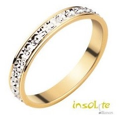 bague de mariage diamantée bicolore Insolite alliances