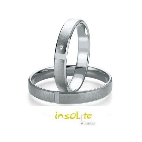 Alliance de mariage orginale duo Insolite alliances