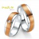 Bijou Alliance de Mariage Duo Breuning Or Rose et Argent Pour Homme