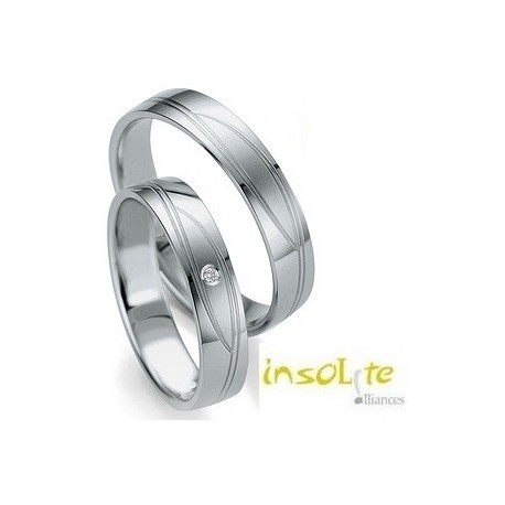 Bague de mariage palladium breuning Insolite alliances