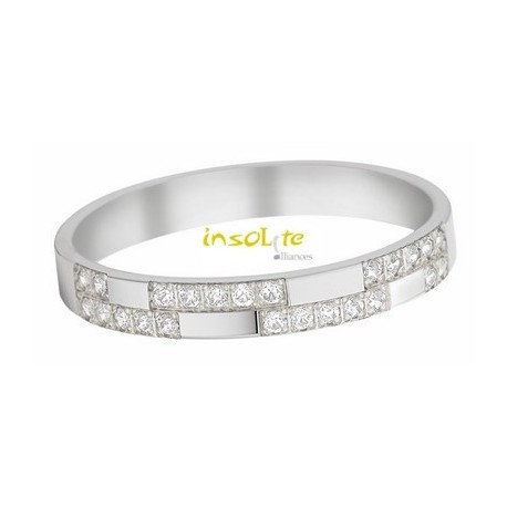 bague Alliance en or 18 carats 750/1000 Insolite alliance