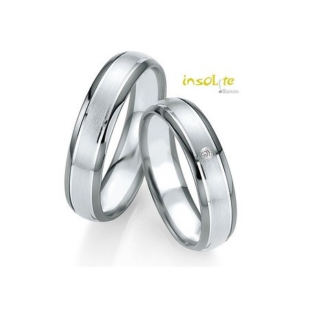 Bague Créateur breuning Argent et palladium Insolite Lyon