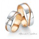 ALLIANCE MARIAGE BREUNING OR BLANC OR ROSE ET DIAMANTS