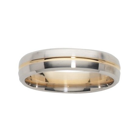 Alliance  or blanc liseré or jaune insolite alliances