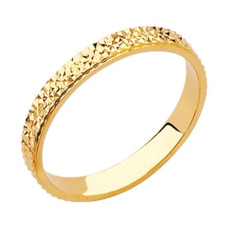 Alliance or jaune diamanté créateur Ponce