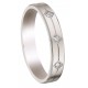 Bague de mariage diamants blanc Or 18 Cts INSOLITE