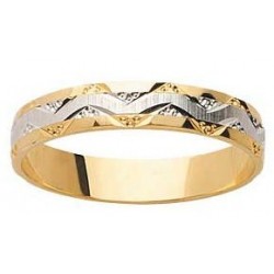 Alliance bicolore or diametre 52