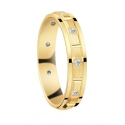 alliance crantée diamant tour complet