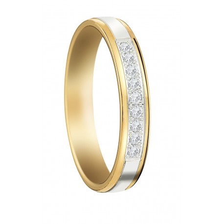 alliances mariage diamant demi tour miroir INSOLITE alliances