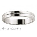 Alliance or blanc sertis diamants