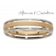 Bague mariage  Bicolore or Insolite alliances