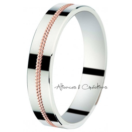 Alliance or blanc et or rose