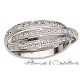 Alliance 3 anneaux or diamanté créateur Pfertzel
