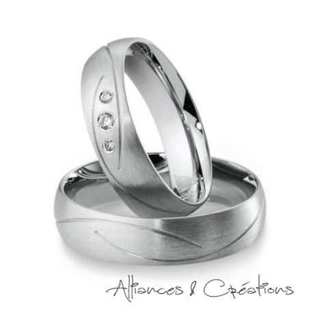 Alliance duo or & diamant créateur Breuning
