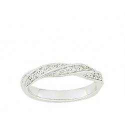 Alliances diamants or blanc 