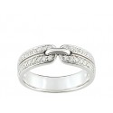 Alliance diamant & or blanc