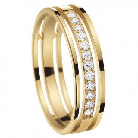 Alliance or & diamant hera créateur PFZERTZEL INSOLITE