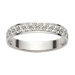 Alliance & création or blanc diamantée Lyon