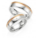 Alliance de mariage en argent