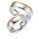 Alliance de mariage en argent 925/1000 