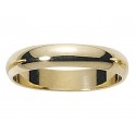 Alliance demi jonc or jaune classique 4mm