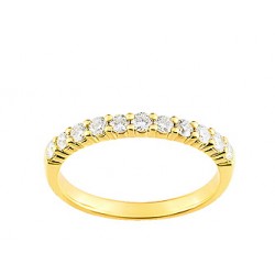 Alliance or jaune diamant INSOLITE