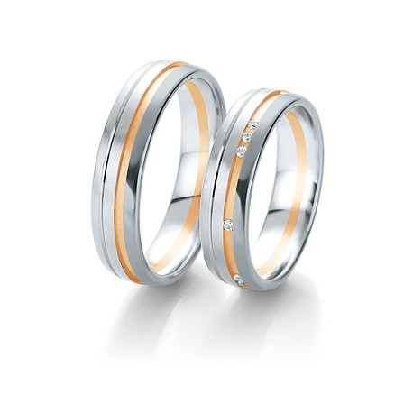 Alliance or et diamants 750/1000 Black and white