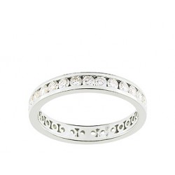 alliance diamant tour complet serti rails INSOLITE ALLIANCES