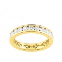 Alliance prestige or jaune tour complet diamants 1.90 ct