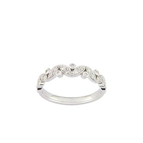 Alliance de mariage or et diamants tres originale INSOLITE