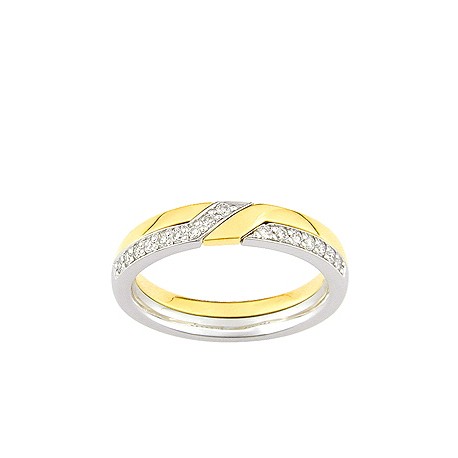 bague mariage or diamants 375/1000 Girard