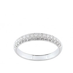 Alliance or blanc & diamants