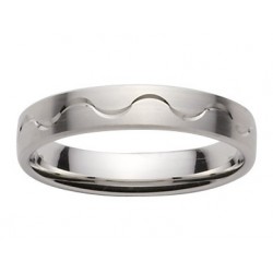 Alliance or blanc vague créateur 