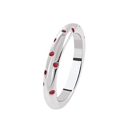 Alliance de mariage or blanc rubis créateur Bijoux Ponce