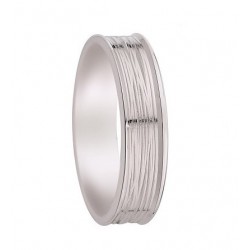 Alliance de mariage or Blanc fantaisie originale lyon insolite